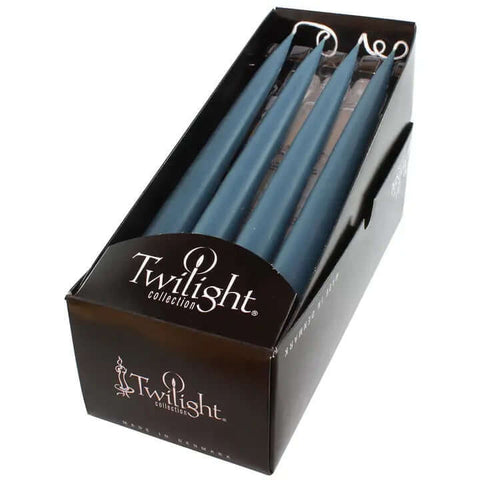 10" Blue Grey Taper Candles (Set of 2) - Candle - Twilight Collection