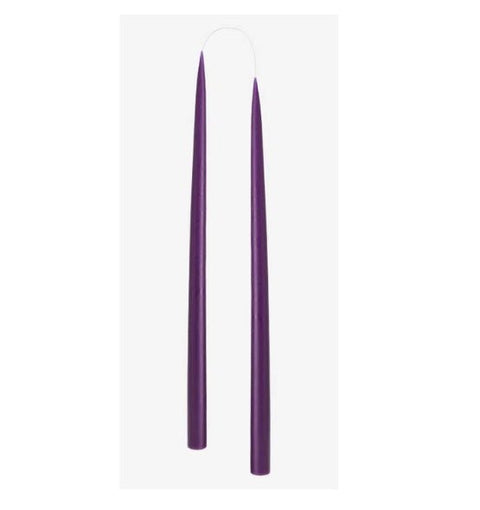 10" Violet Taper Candles (Set of 2) - Candle - Twilight Collection