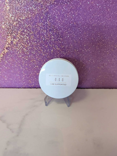 444 Candle | I Am Supported - Candle - MC Crystal Candles