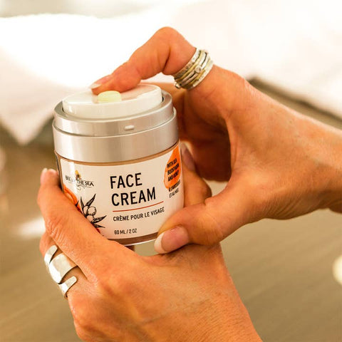 Bee by the Sea Canadian honey face cream packaging