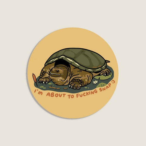 About To Snap Sticker - Sticker - Stay Home Club