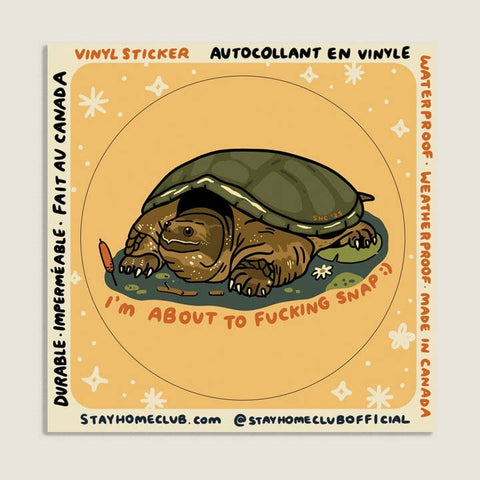 About To Snap Sticker - Sticker - Stay Home Club