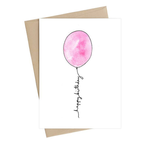 Birthday Balloon Card - Greeting Card - Little May Papery