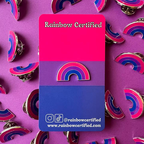 Bisexual Rainbow LGBTQ+ Pin - Pin - Rainbow Certified