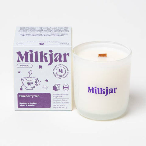 Blueberry Tea Candle - Candle - Milk Jar