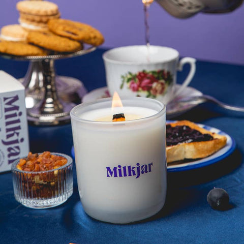 Blueberry Tea Candle - Candle - Milk Jar
