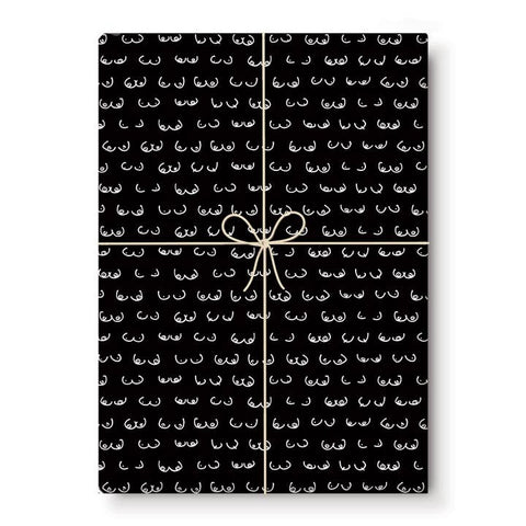 Boob Gift Wrapping Paper (Single Sheet) - Wrapping Paper - Smitten Kitten