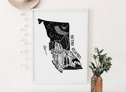 British Columbia Print (Unframed) - Art Print - Mountain Mornings