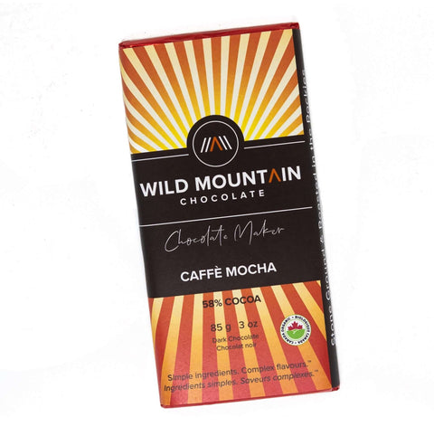 Caffe Mocha Chocolate Bar (58%) - Chocolate - Wild Mountain Chocolate