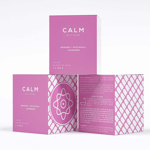 Calm Bath Bomb - Bath Bomb - Bare Skin Bar