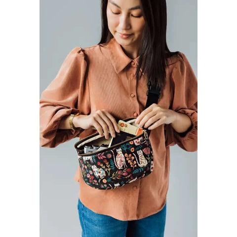 Catbloom Cotton Canvas Hip Bag - Bag - Danica Brands