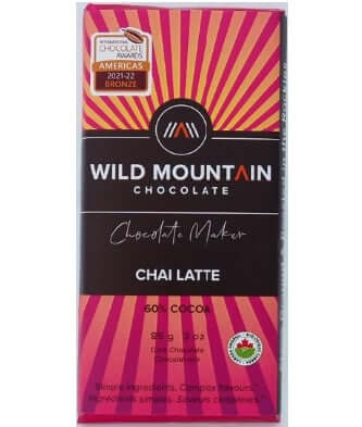 Chai Latte Chocolate Bar (60%) - Chocolate - Wild Mountain Chocolate