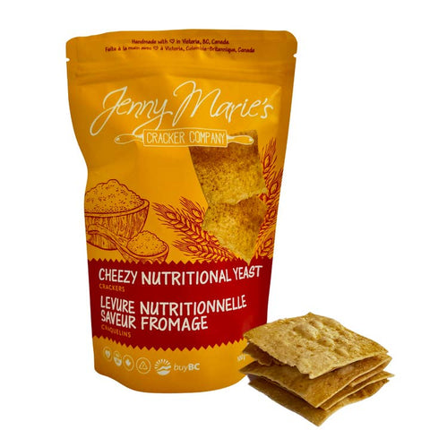 Cheezy Nutritional Yeast Crackers - Snack - Jenny Marie's Cracker Company