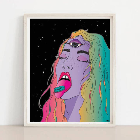 Chill Pill Art Print - Art Print - Meli TheLover