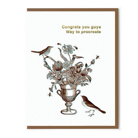 Congrats Way To Procreate Card - Greeting Card - Smitten Kitten