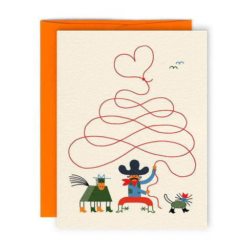 Cowboy Love Greeting Card - Greeting Card - Paperole