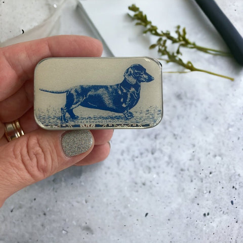 Dachshund Notions Tin - Craft - Firefly Notes
