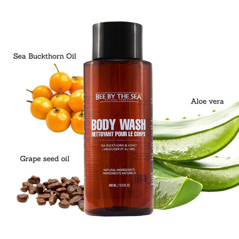 Canadian honey body wash with aloe vera and sea buckthorn