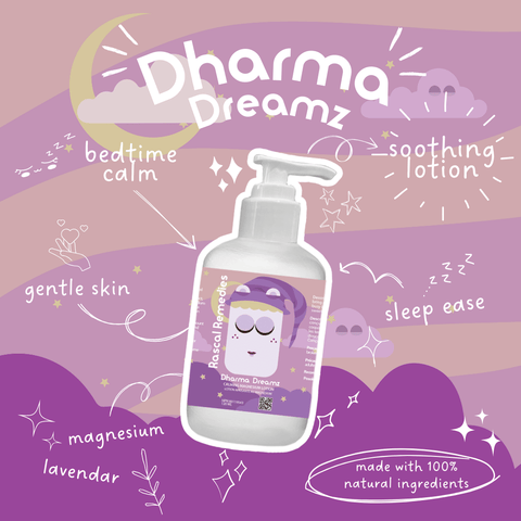 Dharma Dreamz Calming Magnesium Lotion | Bedtime Support | 120mL - Body Lotion - Rascal Remedies