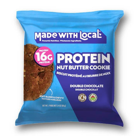 Double Chocolate | Organic Protein Cookie - Food - Made with Local
