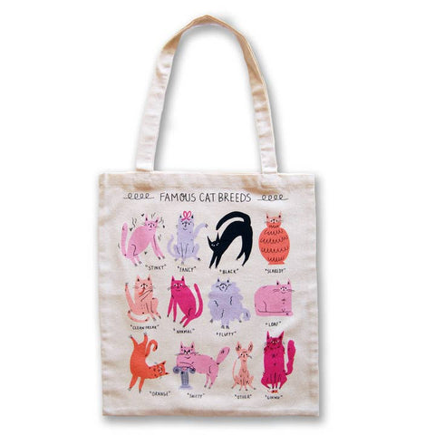 Famous Cat Breeds Tote Bag - Bag - Badger & Burke