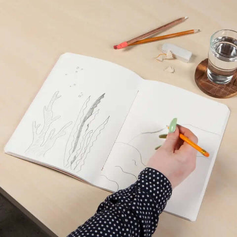 Far and Away Cotton Cover Sketchbook - Notebook - Danica Brands