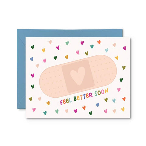 Feel Better Soon Card - Cute Get Well Card - Greeting Card - Pretty By Her