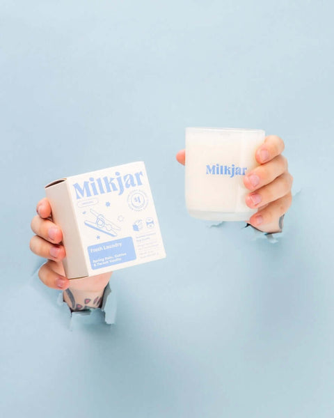 Fresh Laundry Candle - Candle - Milk Jar