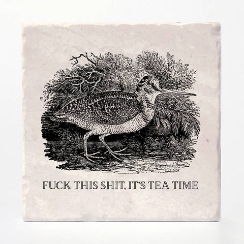 Fuck This Shit It's Tea Time Coaster - Coaster - Versatile Coasters