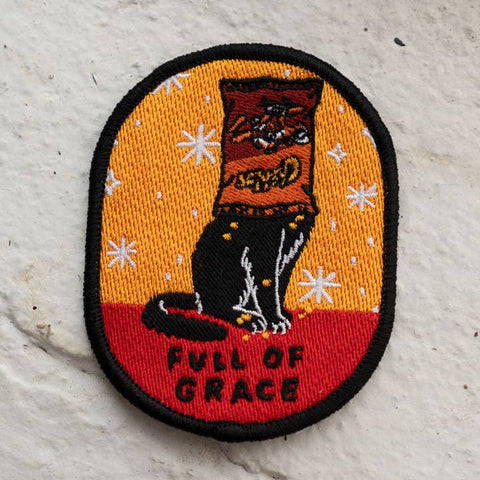 Full of Grace Cat Sticky Patch - Patches - Stay Home Club