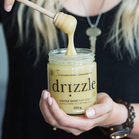 Ginger Shine Raw Honey - Honey - Drizzle