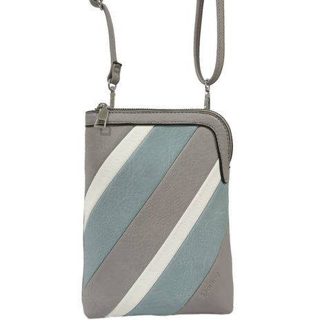 Grey Multi Stripes Crossbody Bag - Bag - Darling