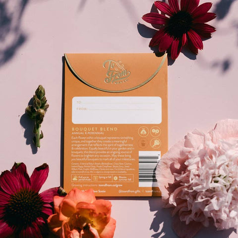 Grow Your Own Bouquet (Celebrate) - Floriography Seed Packet - Soil - To & From Gift Co.