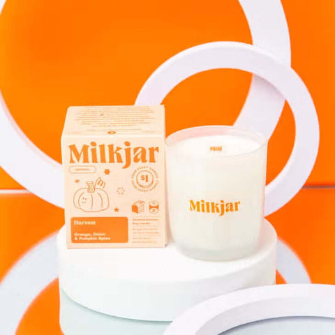 Harvest Candle - Candle - Milk Jar