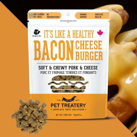 Healthy Bacon Cheeseburger Pet Treats - Dog Food - The Granville Island Pet Treatery