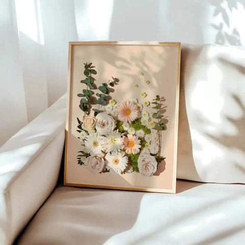 Heather Neutral Floral Photography Art Print - Art Print - Still Wild