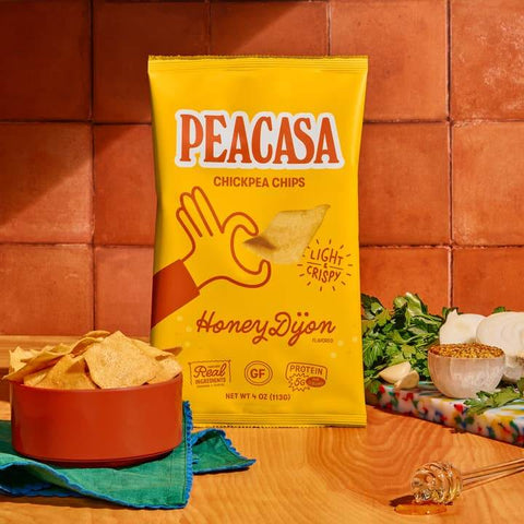 Honey Dijon Chickpea Chips - Snack - Peacasa