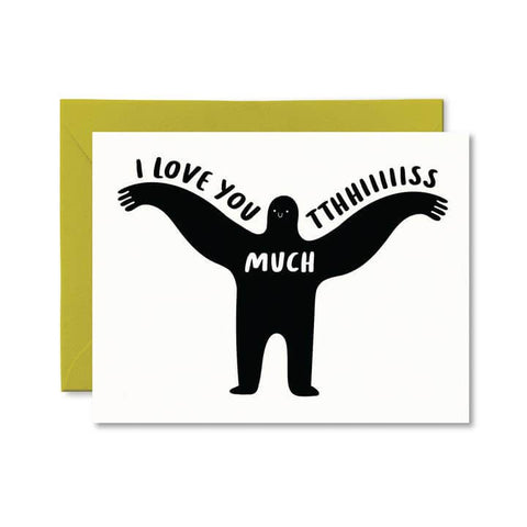 I Love You This Much Love Card - Greeting Card - Pretty By Her
