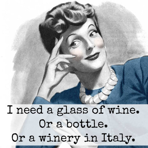 I Need A Glass of Wine Magnet - Magnet - Raven's Rest Studio