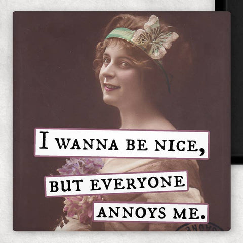 I Wanna Be Nice, But Everyone Annoys Me Magnet - Magnet - Raven's Rest Studio