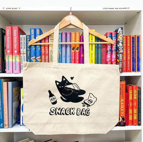 Jumbo Black Cat Snack Bag Tote - Bag - Secret Planet