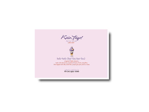 Just Wanted To Say Halo-Halo Card - Greeting Card - The Rice Paper Studio
