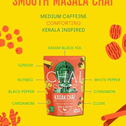 Kadak Chai - Smooth Masala Chai - Tea - Chai Spice