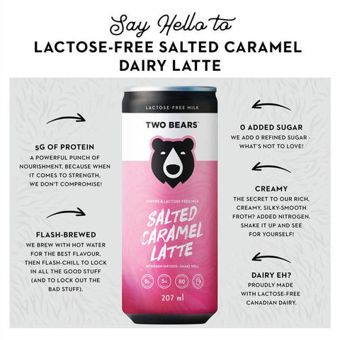 Lactose-Free Dairy Salted Caramel Latte - Coffee - Two Bears