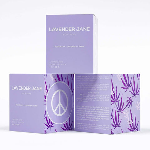 Lavender Jane Bath Bomb - Bath Bomb - Bare Skin Bar