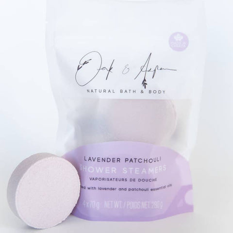 Lavender Patchouli Shower Steamers - Shower Steamer - Oak & Aspen Soapery
