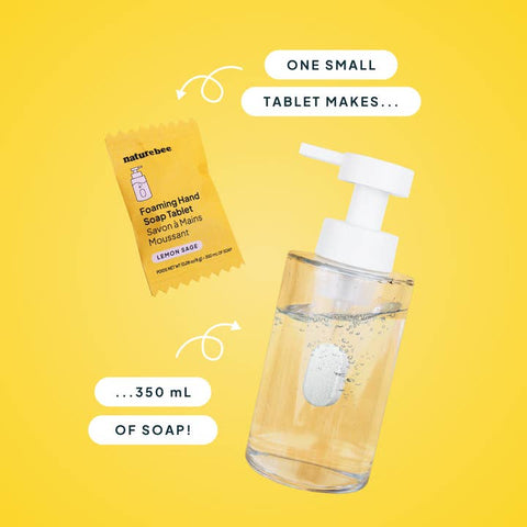 Lemon Sage Foaming Hand Soap Tablet - Hand Soap - Nature Bee
