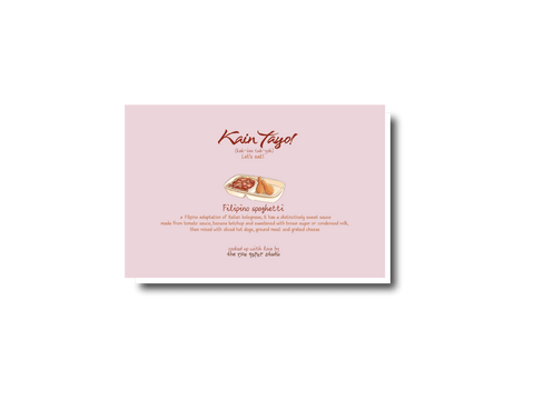 Life With You Is Sweeter Than Filipino Spaghetti Card - Greeting Card - The Rice Paper Studio