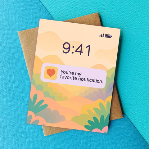 Lock Screen Notification Cute Card - Greeting Card - Top Hat and Monocle