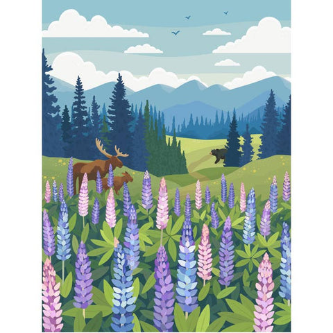 Lupines Meadow 1000 - Piece Puzzle - Puzzle - Villager Puzzles